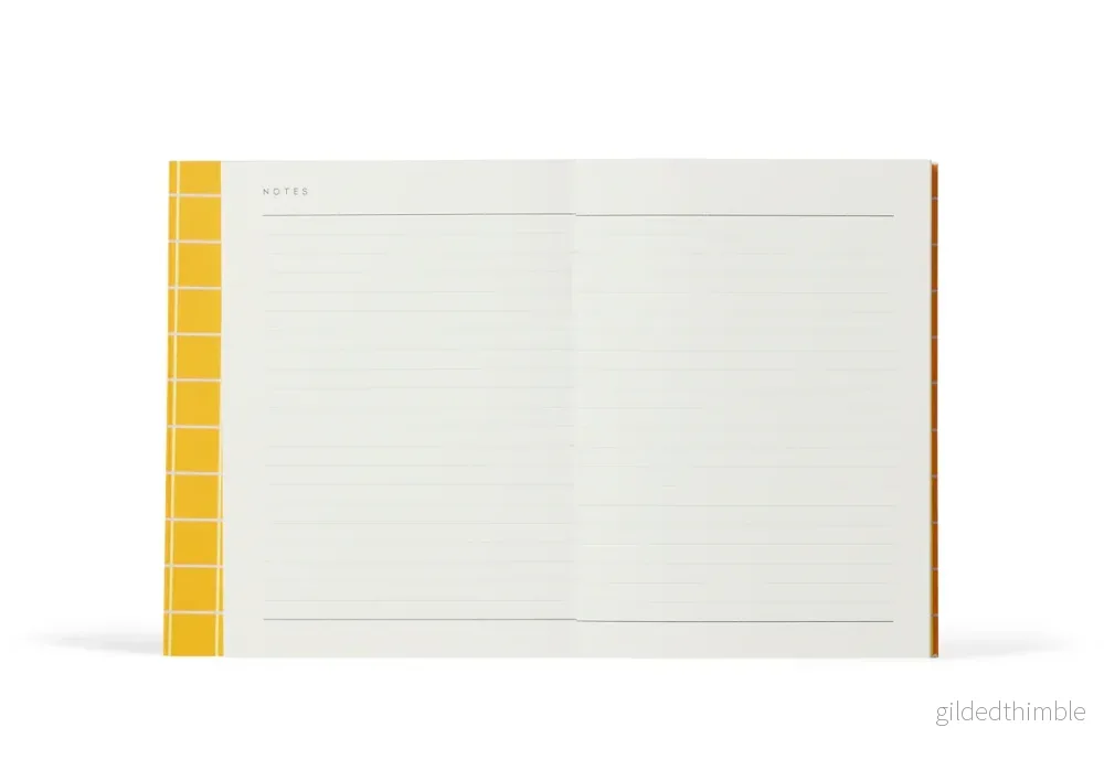 NOTEM Anteckningsbok liten Ochre Check - Bild 2
