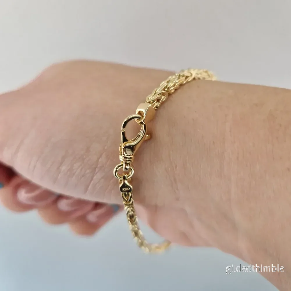 Armband Kejsarlänk 18k guld 21cm x 2,9mm - Bild 2