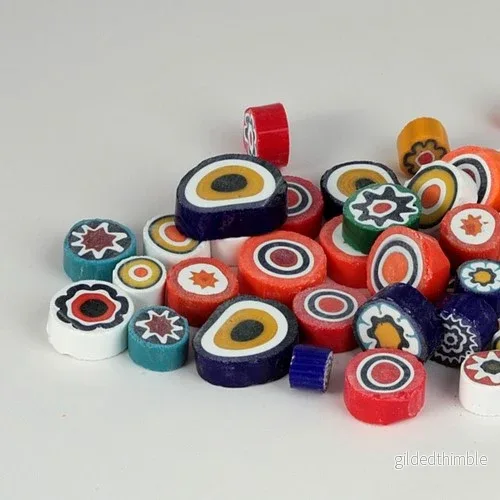 Moretti Millefiori Opaque 15-20mm, 100g Moretti Millefiori Opaque 15-20mm, 100g