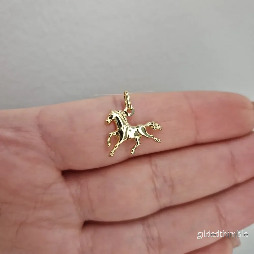 Guldhänge – Häst 18k guld