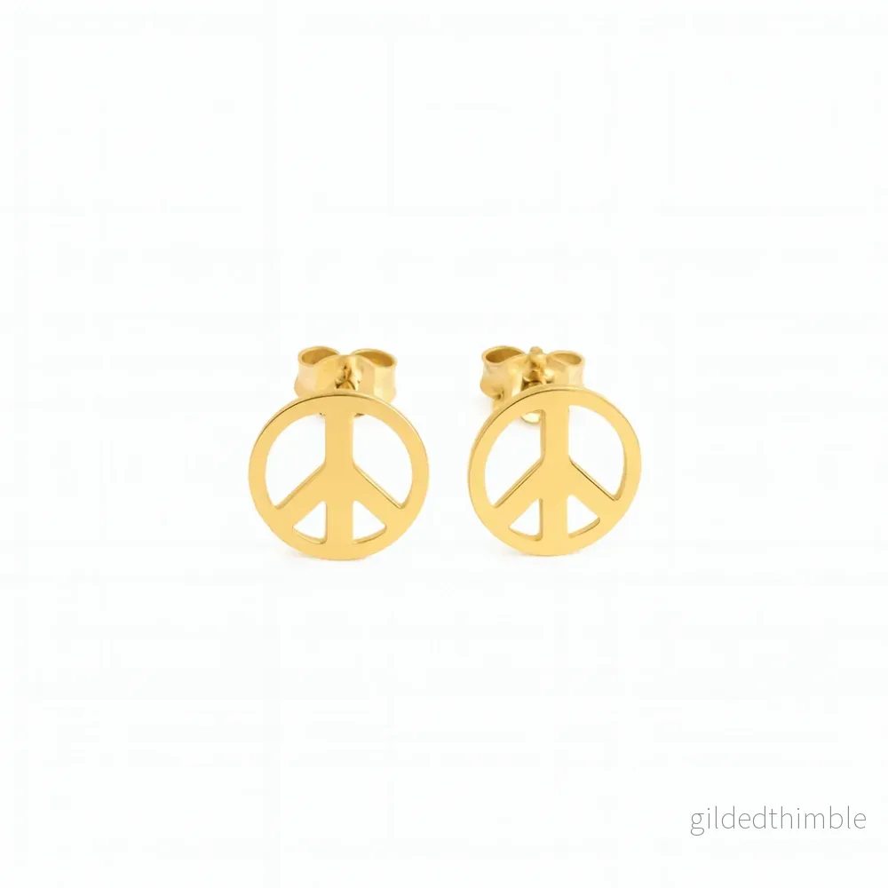 Peace Örhängen 18k Guld Peace Örhängen 18k Guld