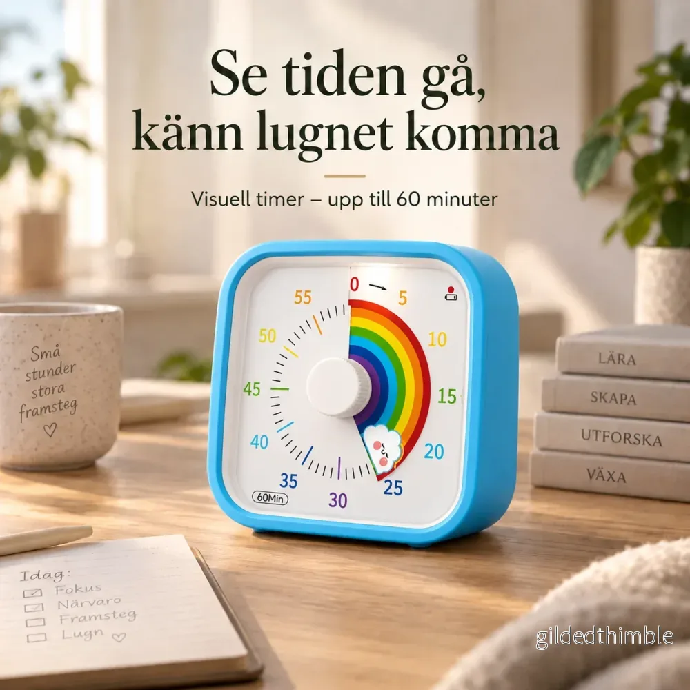 Regnbågsro™ – Se tiden gå, känn lugnet komma | Visuell timer
