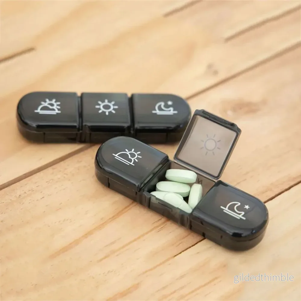 3x7‑dagars pillerbox – BPA‑fri, stora fack - Bild 3