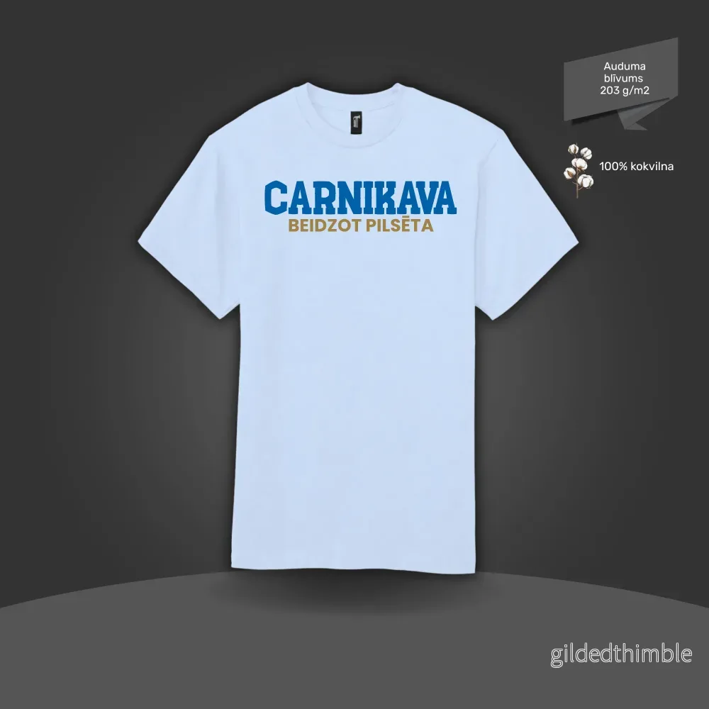 Kokvilnas T-krekls "Carnikava – beidzot pilsēta" | 4 krāsas - Bild 3
