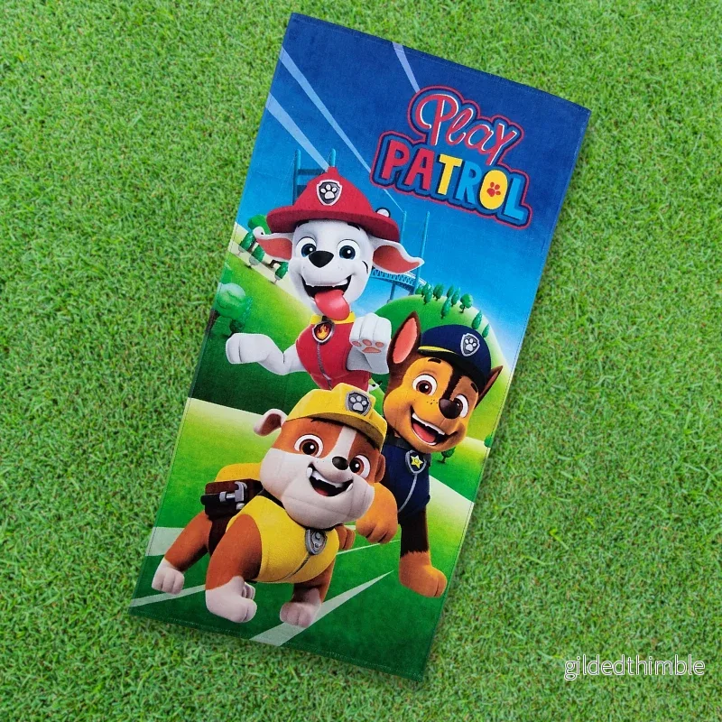 Frotē dvielis bērniem | Paw Patrol – Čeiss, Maršals, Rabls | 70×140 cm
