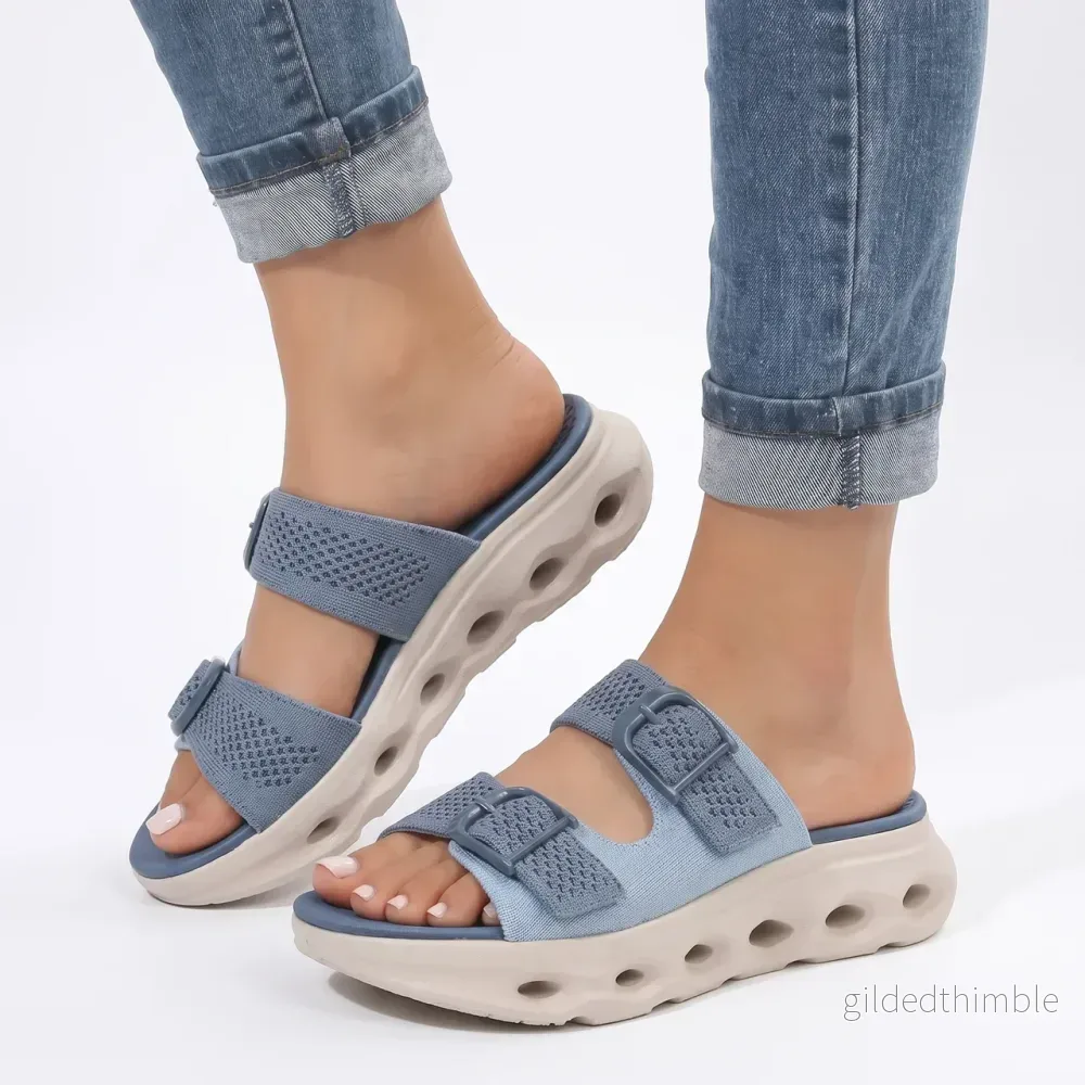 Sandaler för dam med tjock sula & justerbara spännen Sandaler för dam med tjock sula & justerbara spännen