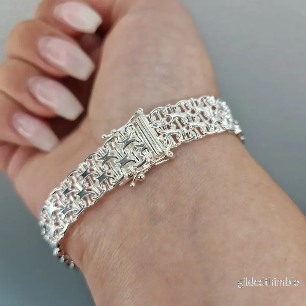 Silverarmband X-länk - Bild 2