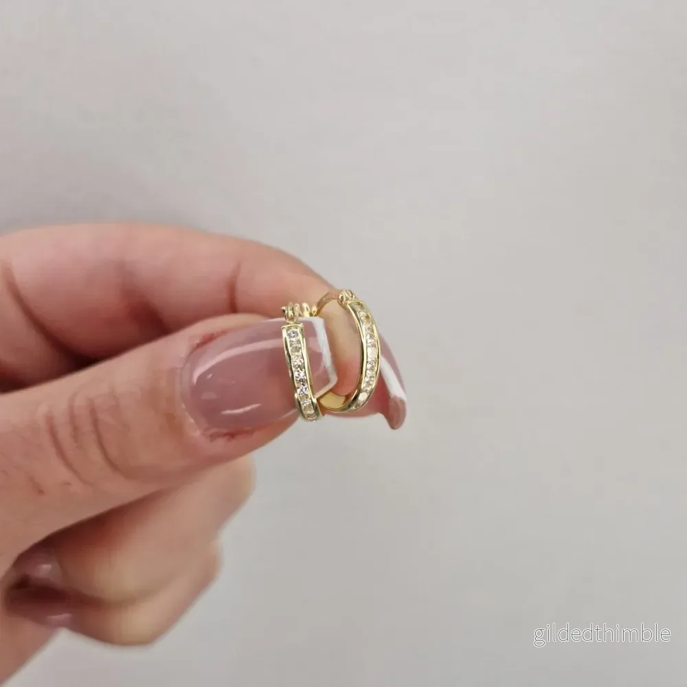 Creol med stenar 18k guld
