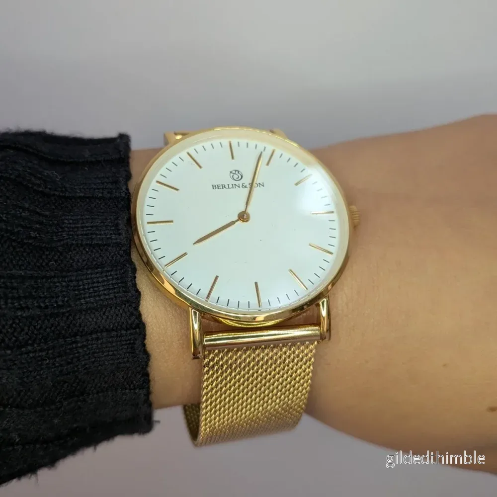 Berlin & Son - White & Gold Mesh 40mm - Bild 3