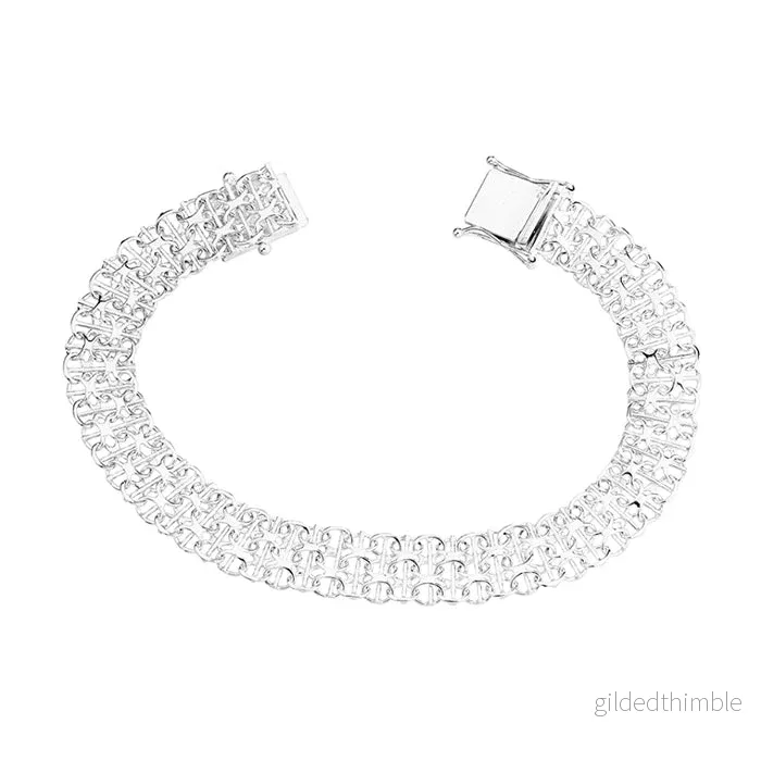 Silverarmband X-länk - Bild 3