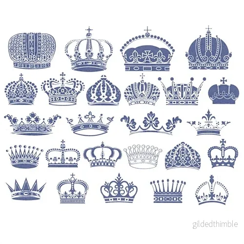 Decals, Blå Kungakronor