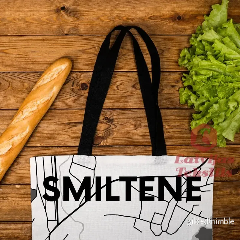 Lina vai kokvilnas auduma maisiņš "Smiltene" - Bild 2