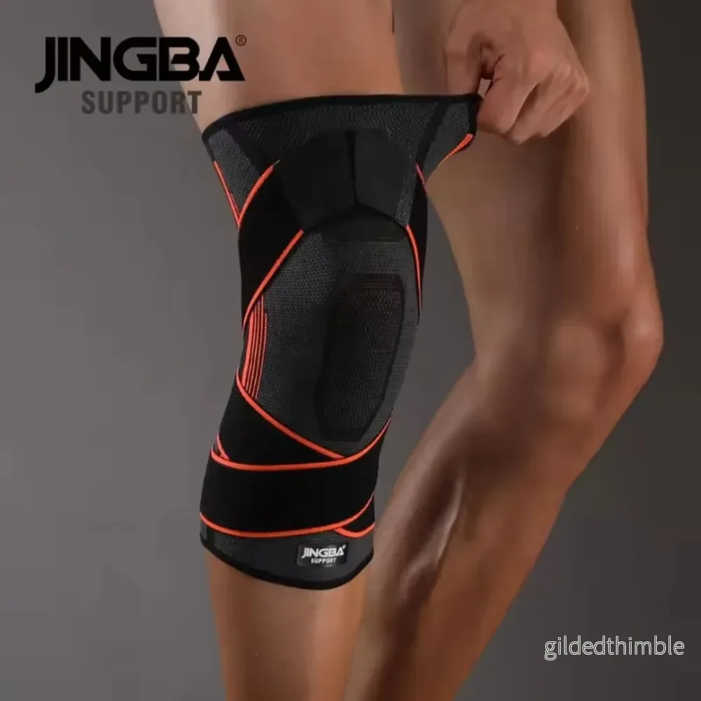 Knästöd Sport med kompression (Orange)