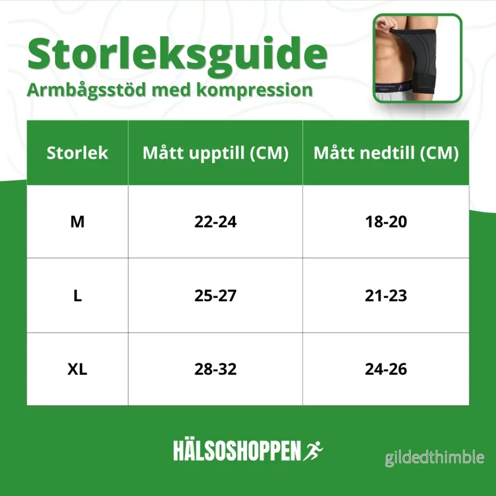 Armbågsstöd med justerbar passform och flexibel design - Bild 3