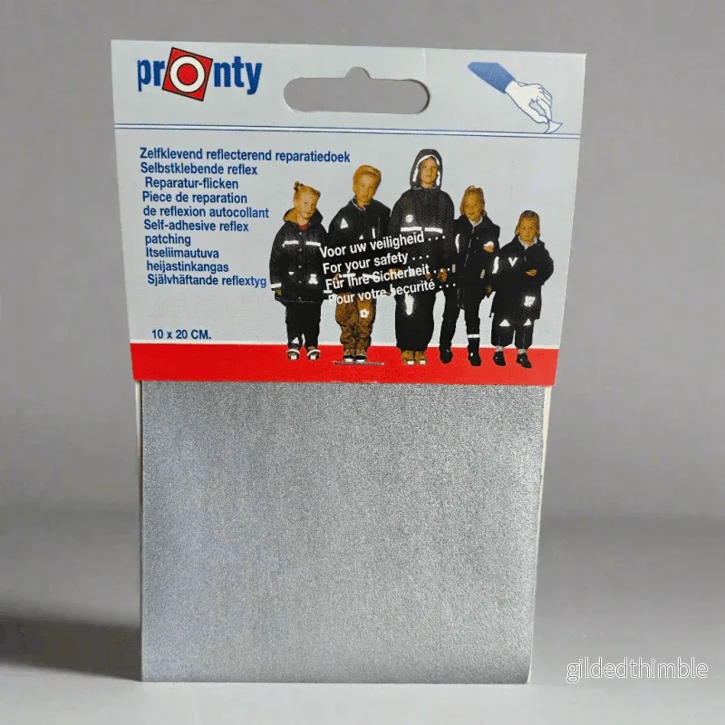 Reparationslapp 10x20cm – Med och utan reflex- Vattentät.