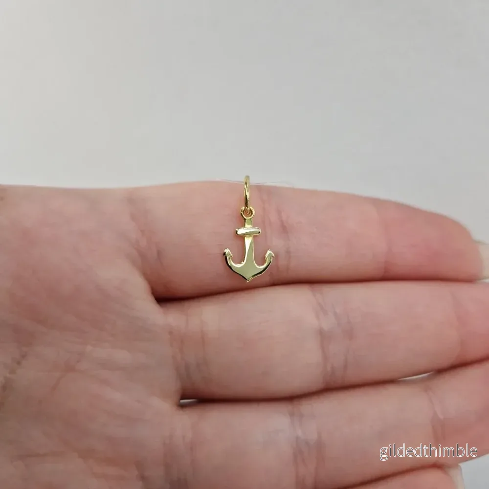 Guldhänge – Ankare 18k guld
