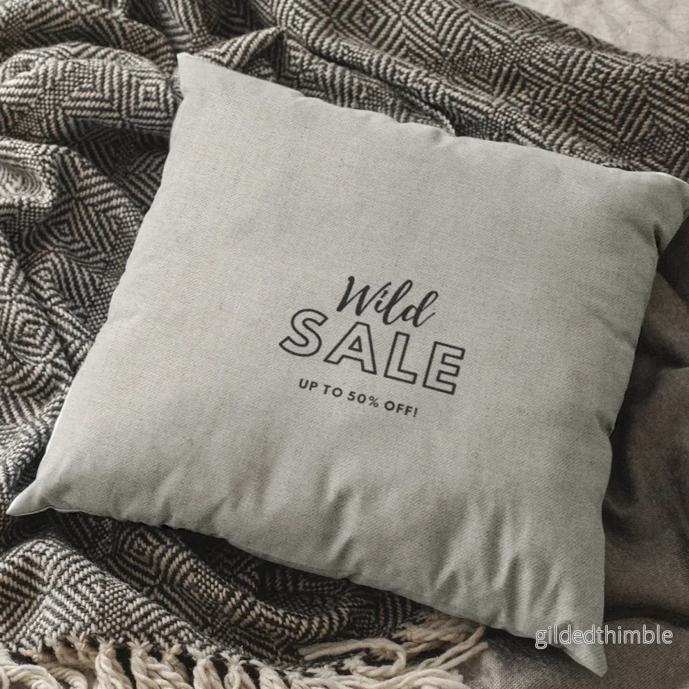 Dekoratīvais spilvens | kolekcija «Good vibes» | «Wild sale» - Bild 2
