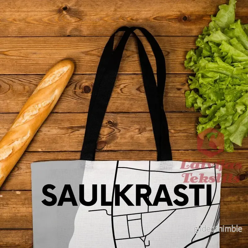 Lina vai kokvilnas auduma maisiņš "Saulkrasti" - Bild 2