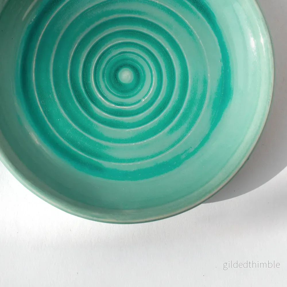 Lergodsglasyr 9342 Aqua - Bild 2