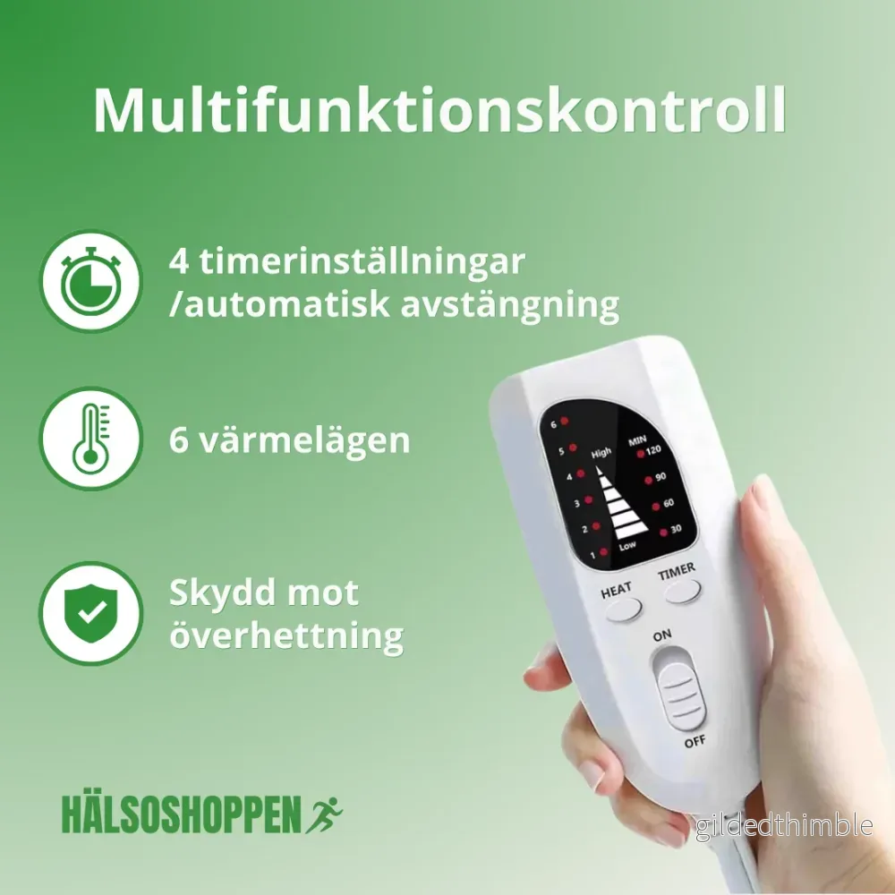 Värmefilt för Rygg, Axlar och Nacke – 6 Temperaturinställningar - Bild 2