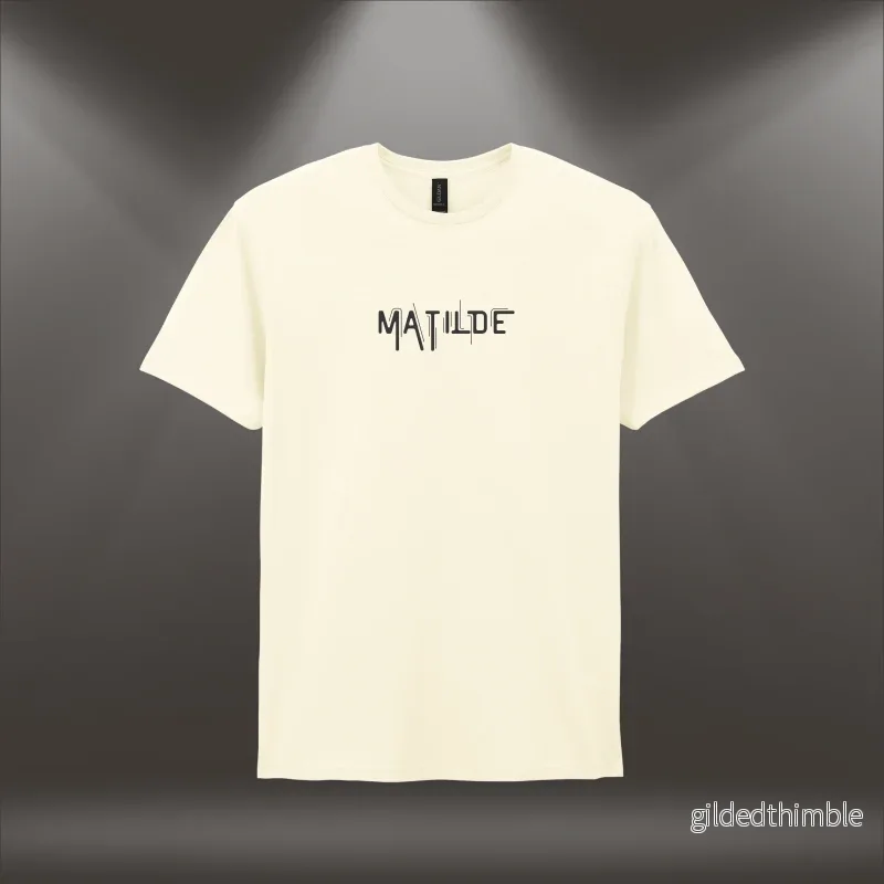 Kokvilnas T-krekls ar vārdu "Matilde"