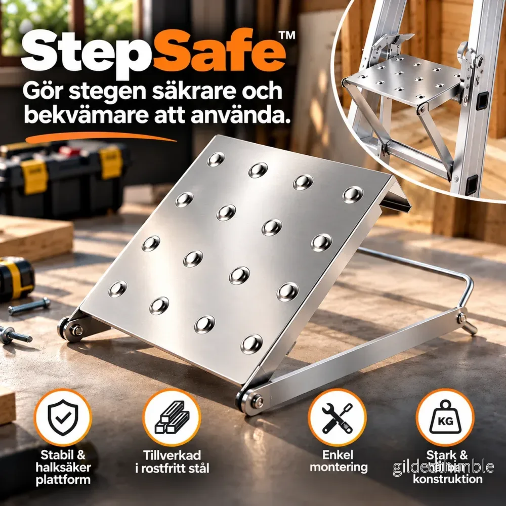 StepSafe™ – Bredare arbetsyta för stegen StepSafe™ – Bredare arbetsyta för stegen