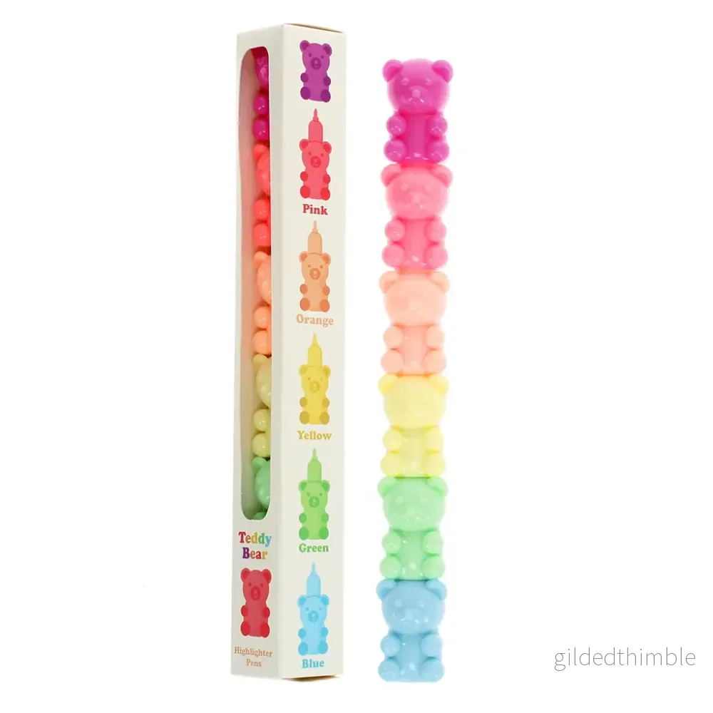 Teddy Bear Highlighter Pens