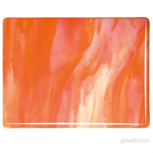 2123-0030 Orange och Vit Streaky 3 mm 2123-0030 Orange och Vit Streaky 3 mm