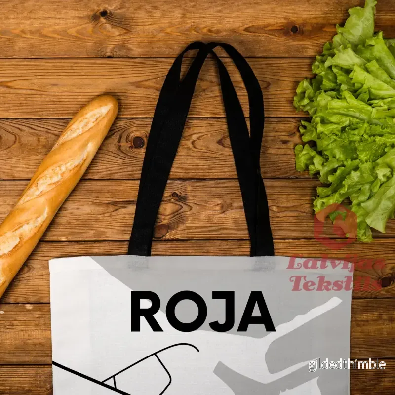 Lina vai kokvilnas auduma maisiņš "Roja" - Bild 2