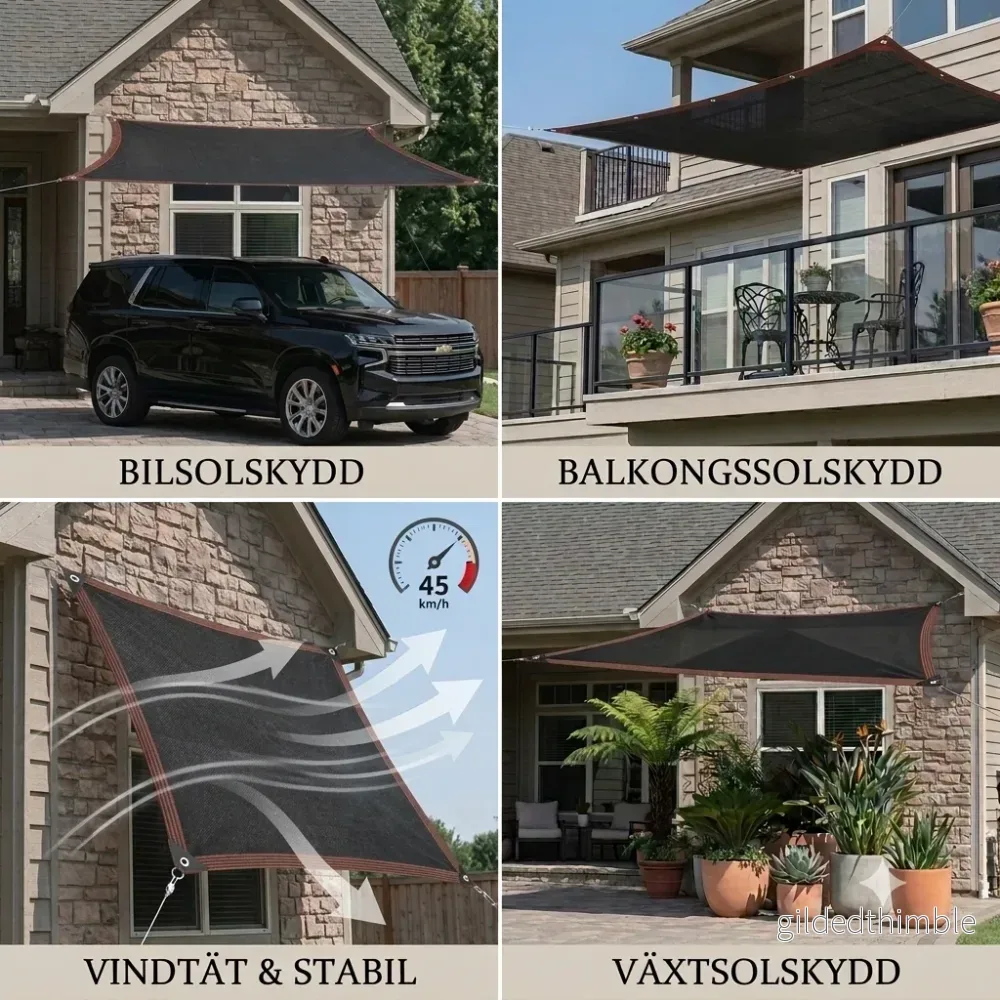 NordShade™ | Ventilerande Skuggduk för Trädgård, Altan & Balkong – Komfort Året Runt - Bild 3