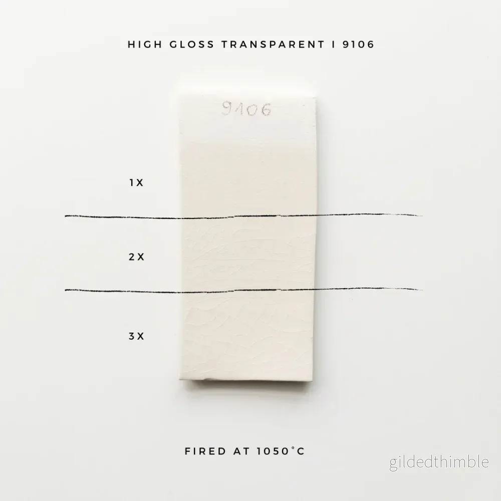 Lergodsglasyr 9106 High Gloss Transparent - Bild 2