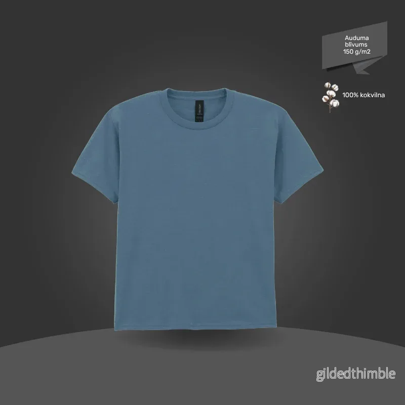 Bērnu T-krekls, pamata modelis | 150 g/m² | Indigo zils Bērnu T-krekls, pamata modelis | 150 g/m² | Indigo zils