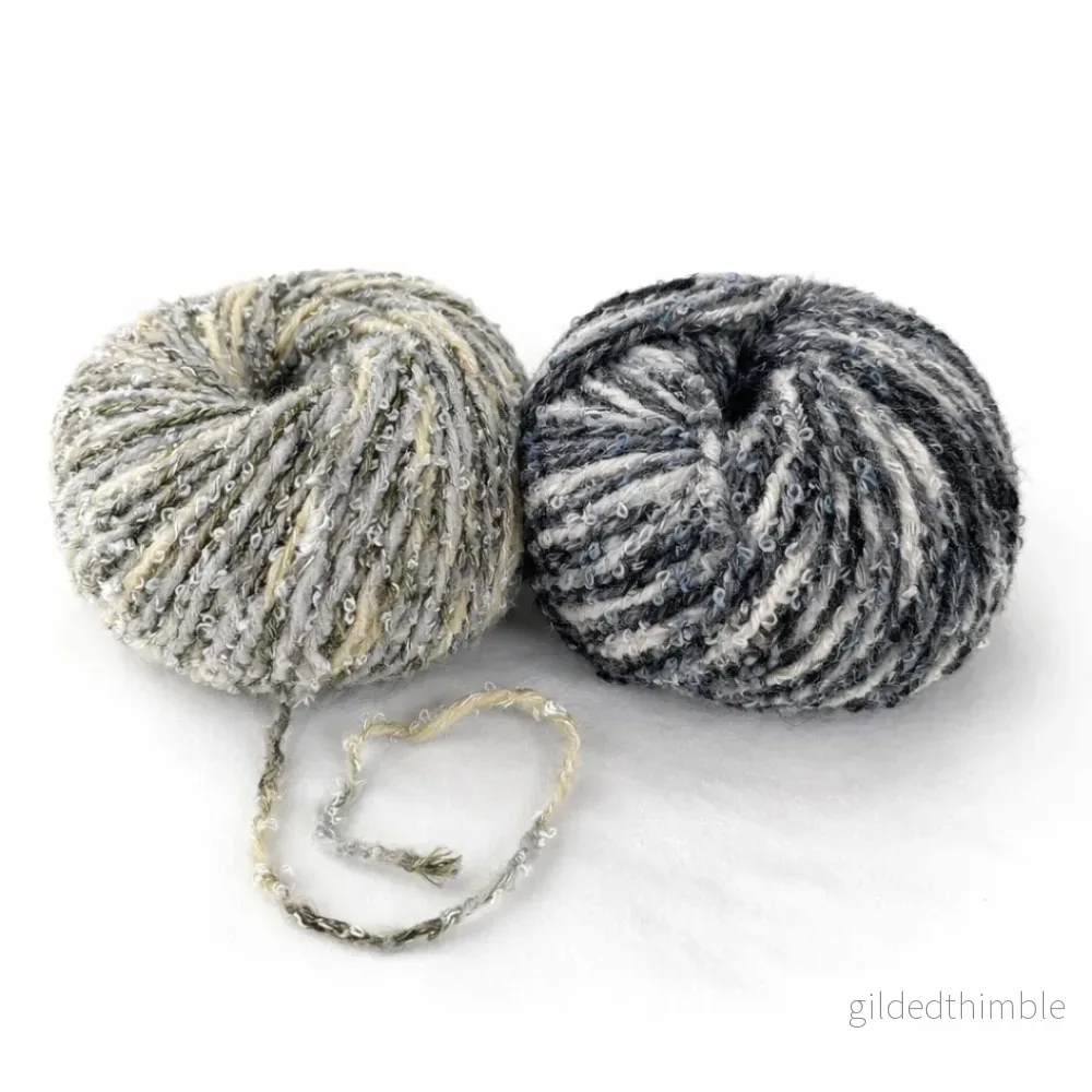 Bouclé garn Grazia – Merino och viskos 50g. Bouclé garn Grazia – Merino och viskos 50g.