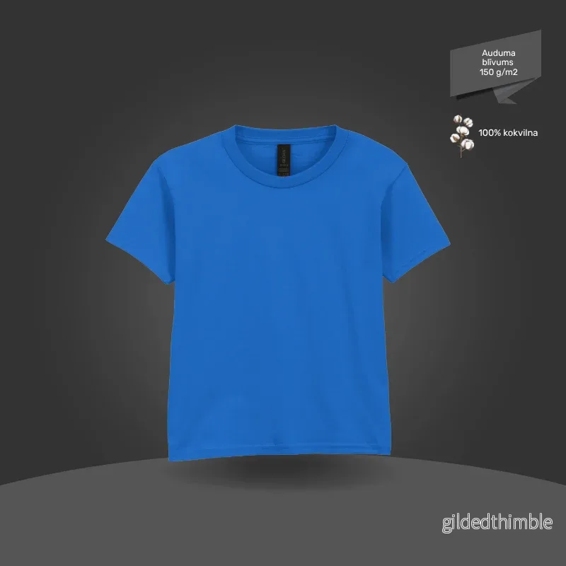 Bērnu T-krekls, pamata modelis | 150 g/m² | Klasiski zils