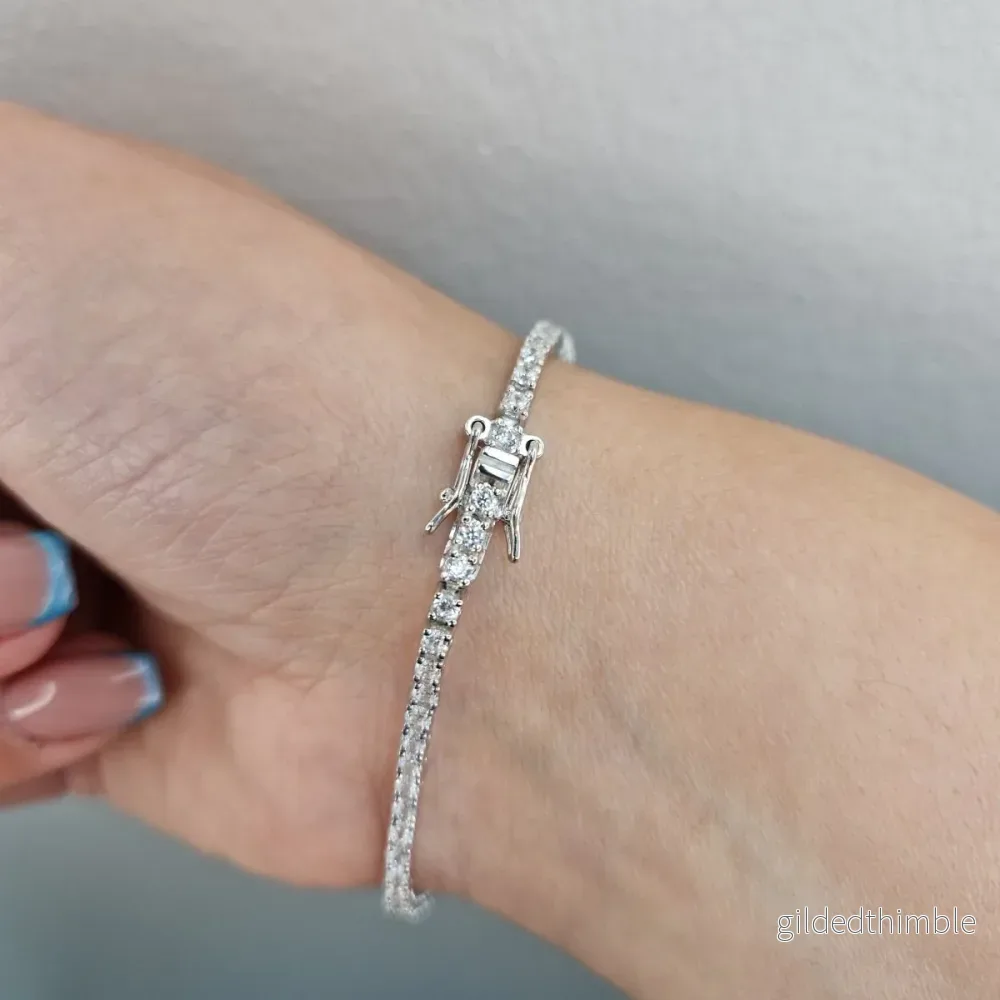 Tennis armband silver - Bild 2