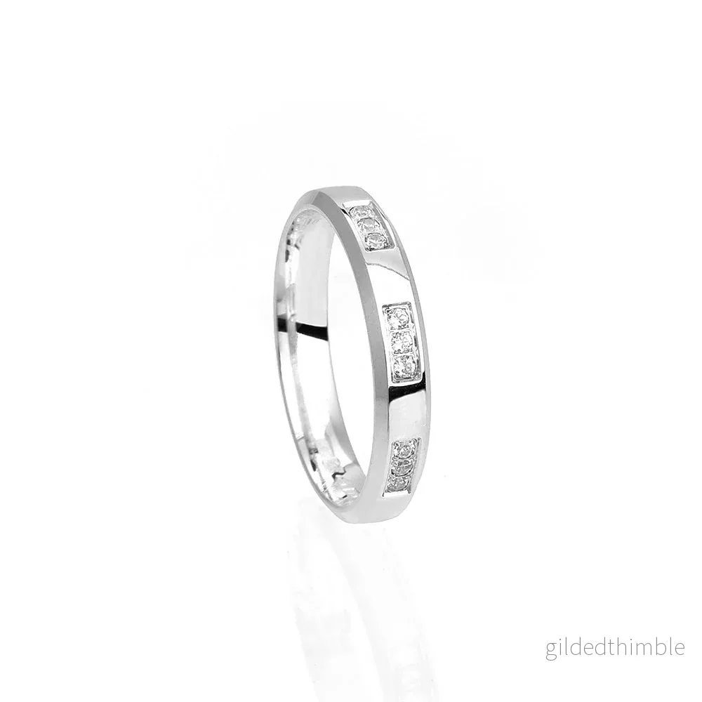 Vigselring Linnea 18k vitguld