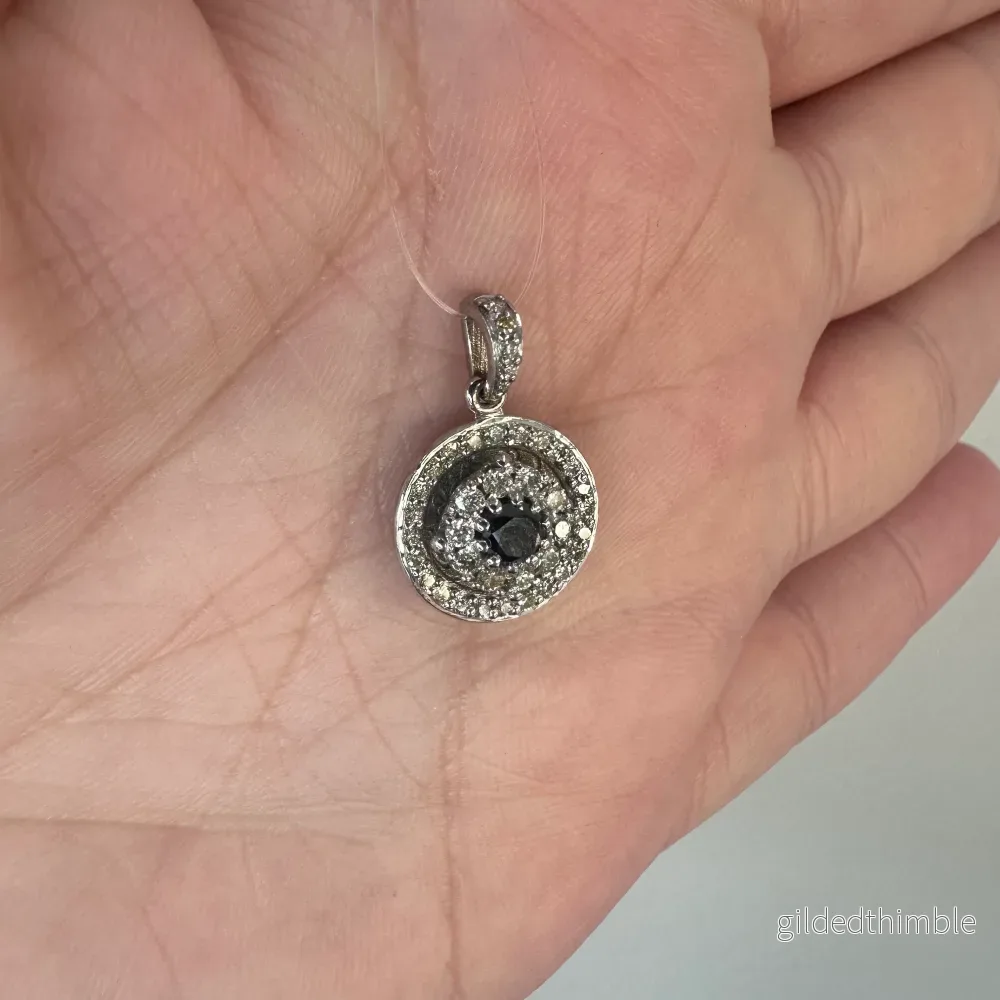 Diamant hängsmycke 18k vitguld 0,52ct - Bild 2