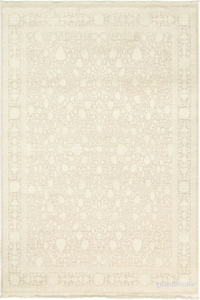 Bianca 06 BlomSkir matta– Blommig elegans i mildaste toner