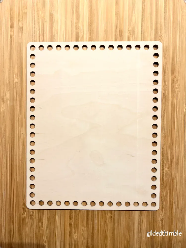 Träbotten rektangel 25x20 cm.