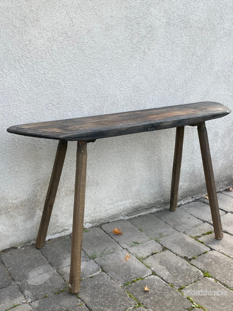 Träbänk 'Nr 32' vintage - Bild 2