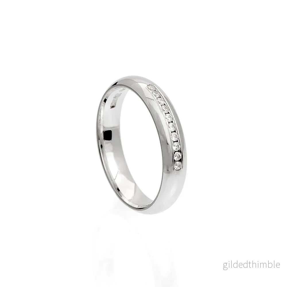 Vigselring Rakel 18k vitguld