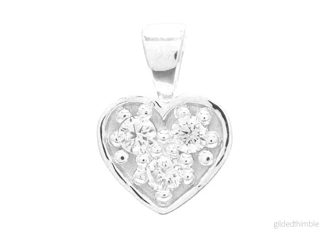 Diamant hjärta i 18k vitguld - Bild 2