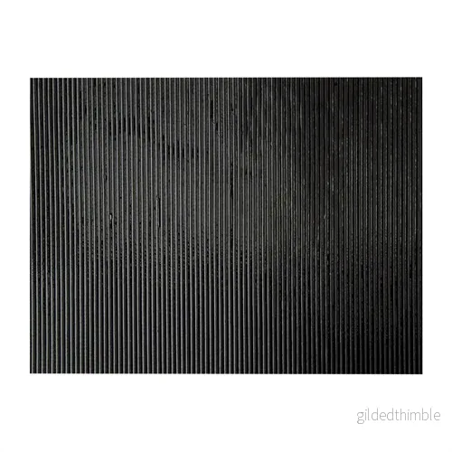 0100-0043 Svart räflad 3mm 0100-0043 Svart räflad 3mm