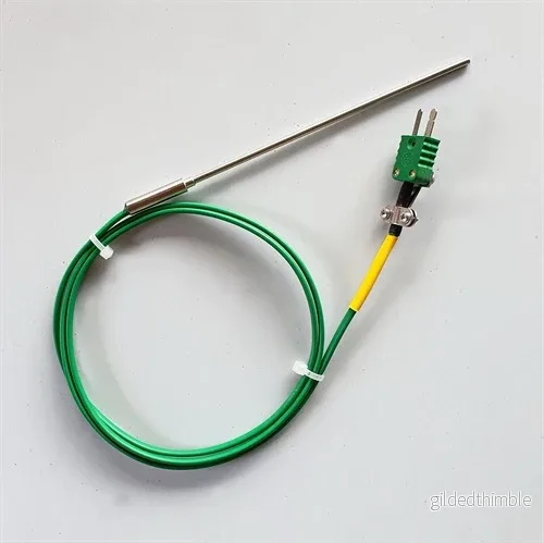 Termosensor Typ K 120mm med anslutning Termosensor Typ K 120mm med anslutning