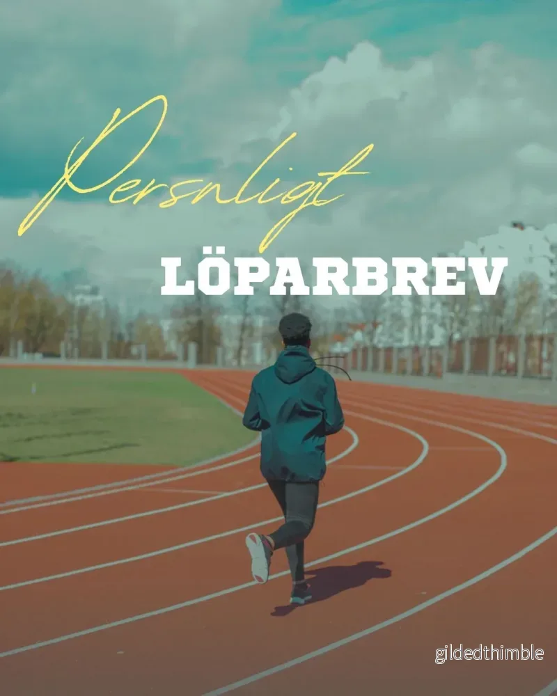 Personligt löparbrev av Ola Nordstrand
