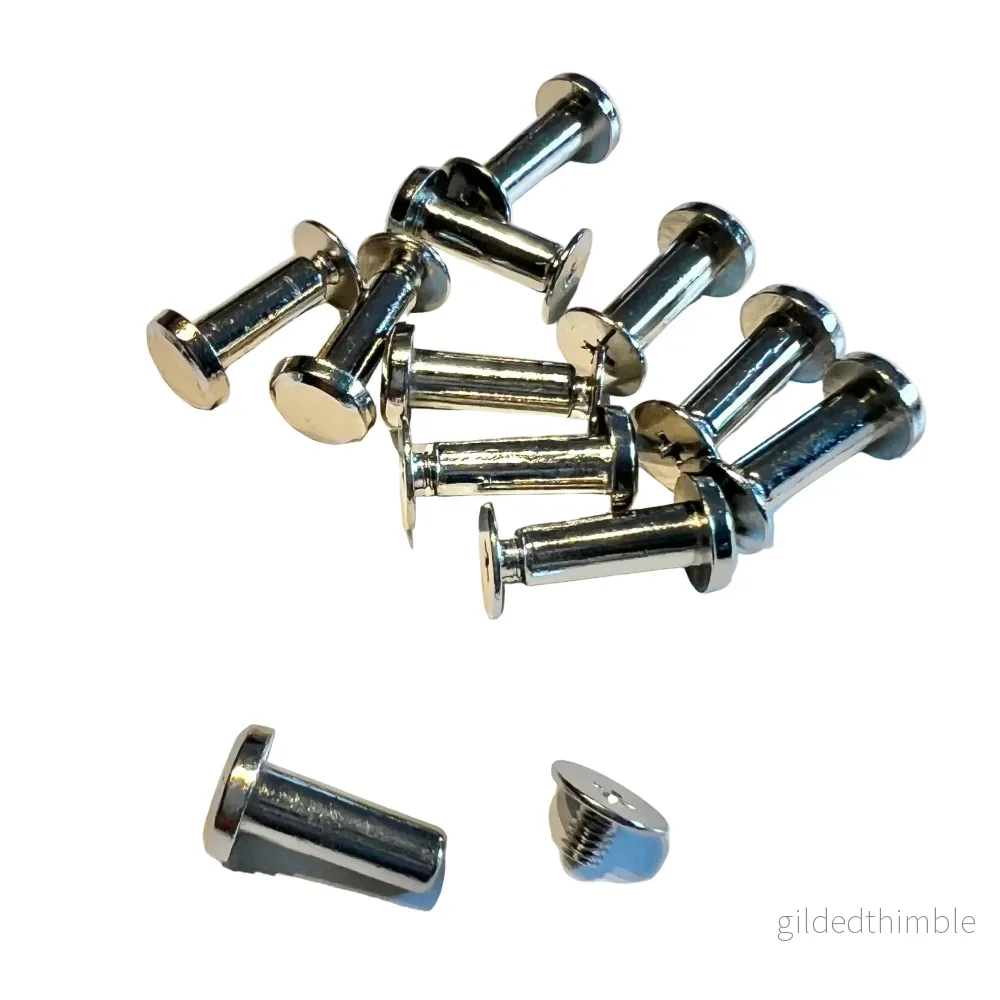 Skruvnit - D8.2 x L14 mm. - Silverfärg - 1 st. + plastbakskiva