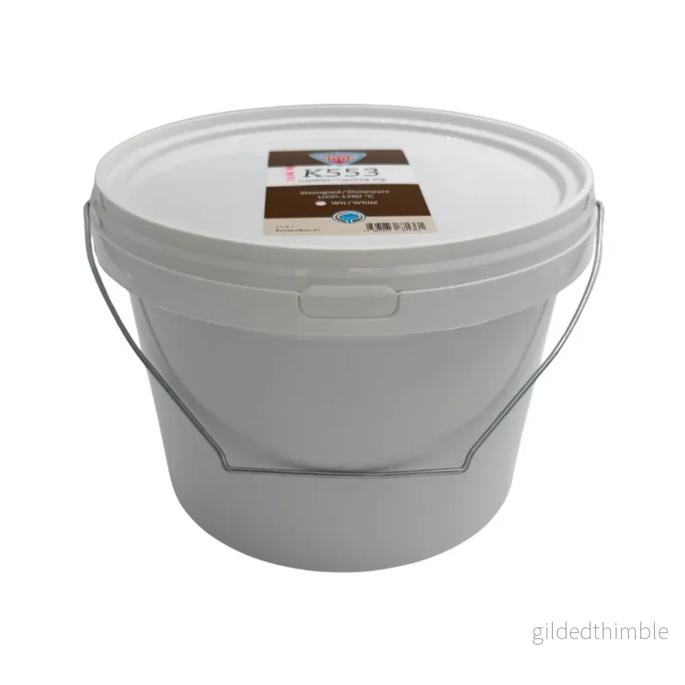 Gjutlera – Vit stengodslera, 5 liter - Bild 2