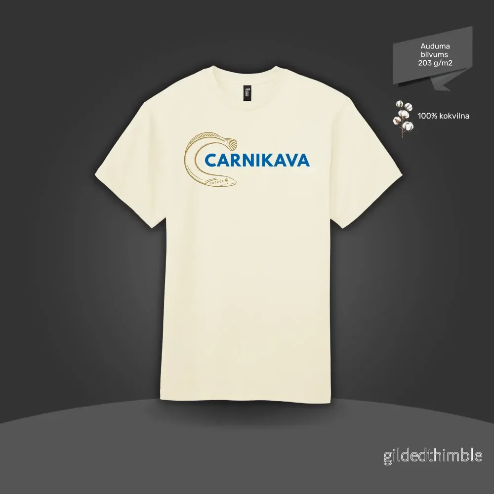 Kokvilnas T-krekls "Carnikava un nēģis" | 4 krāsas - Bild 3