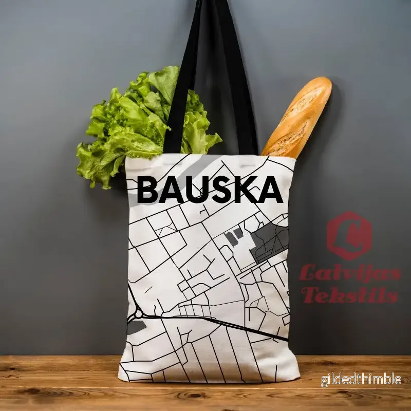 Lina vai kokvilnas auduma maisiņš ”Bauska”