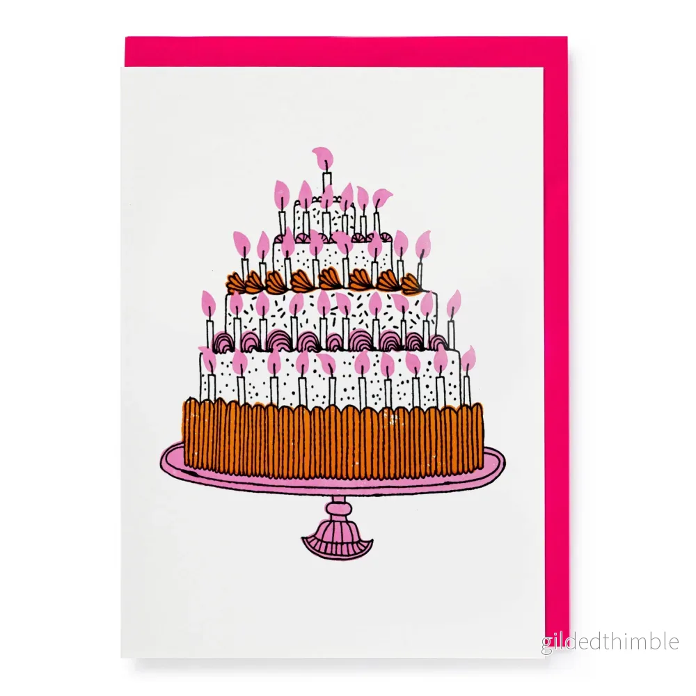 Gratulationskort – The Birthday Cake
